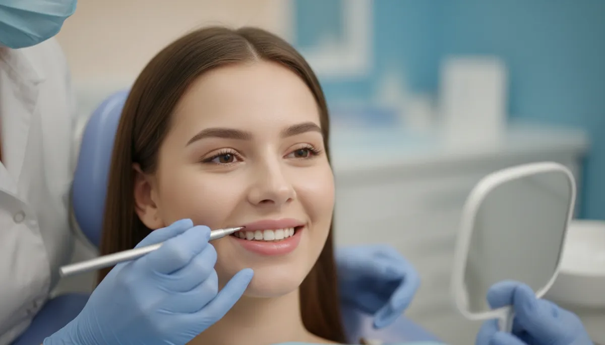 Porcelain Veneers service illustration for a Cosmetic Dental business.