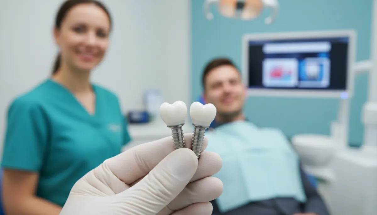 Dental Implants service illustration for a Cosmetic Dental business.