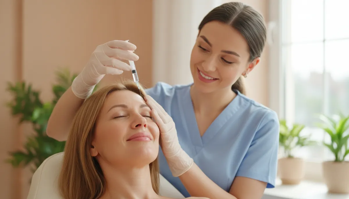 Botox service illustration for a Medical Spa business.