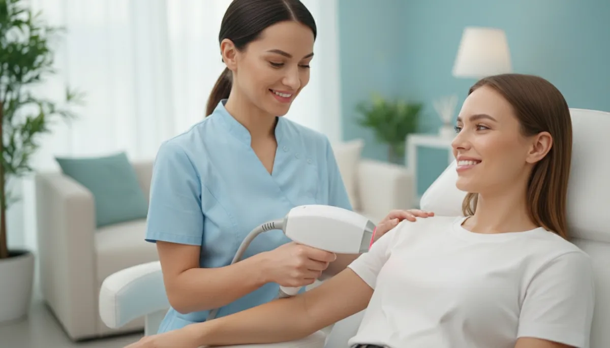 Laser Hair Removal service illustration for a Medical Spa business.