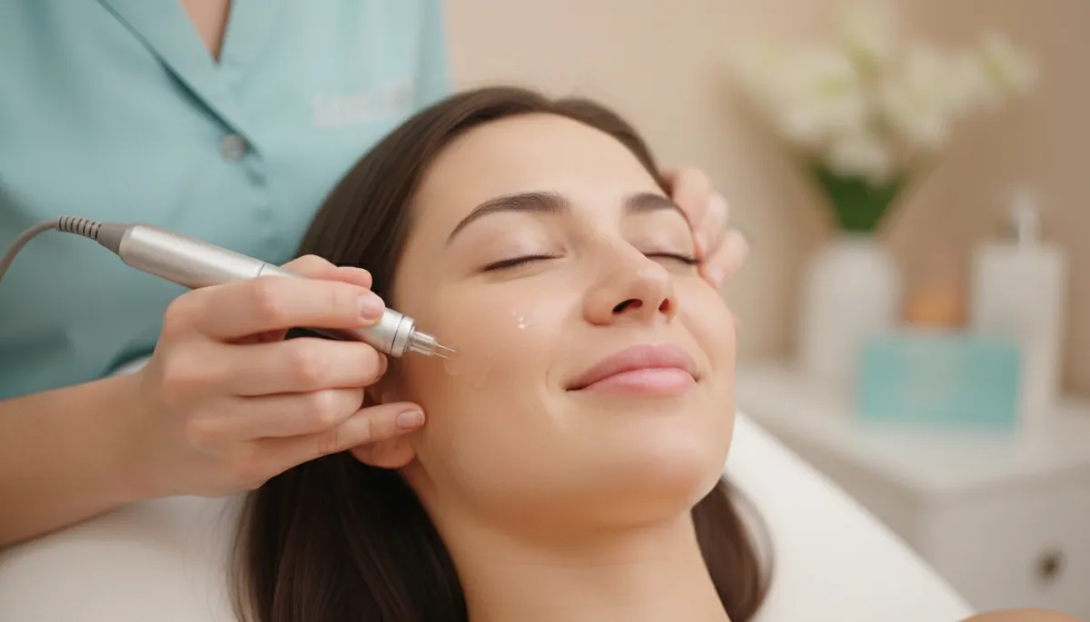 Microneedling service illustration for a Medical Spa business.