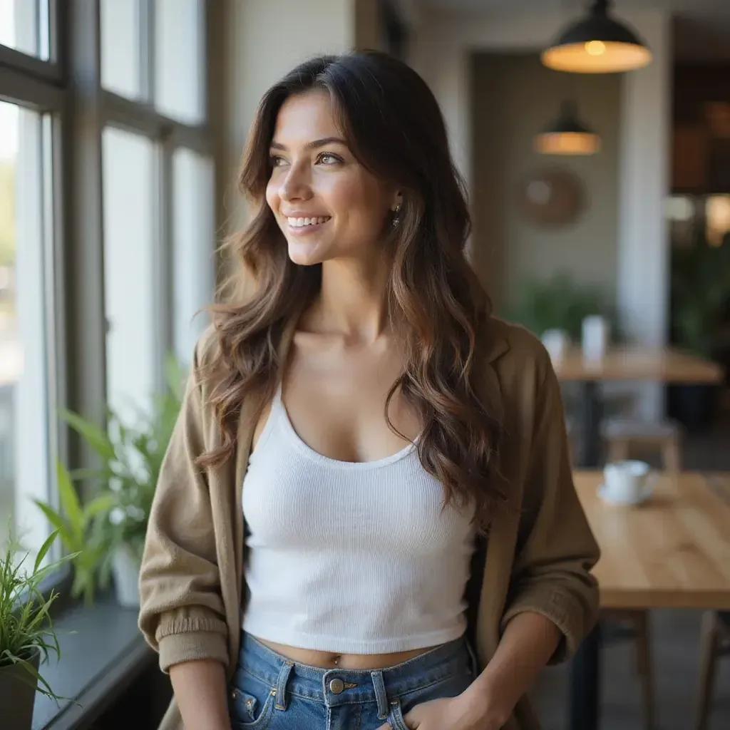 A person displaying the ideal characteristics for a Breast Implant Removal / Exchange treatment.