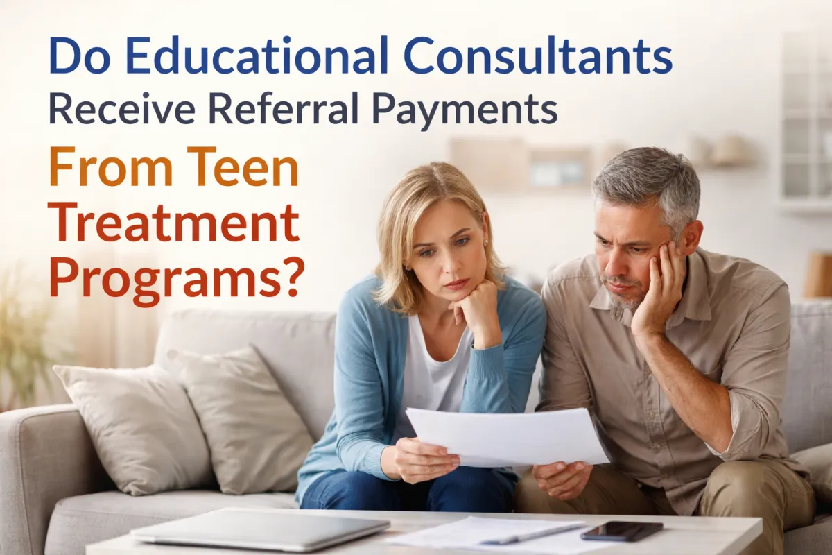Do Educational Consultants Receive Referral Payments From Teen Treatment Programs?