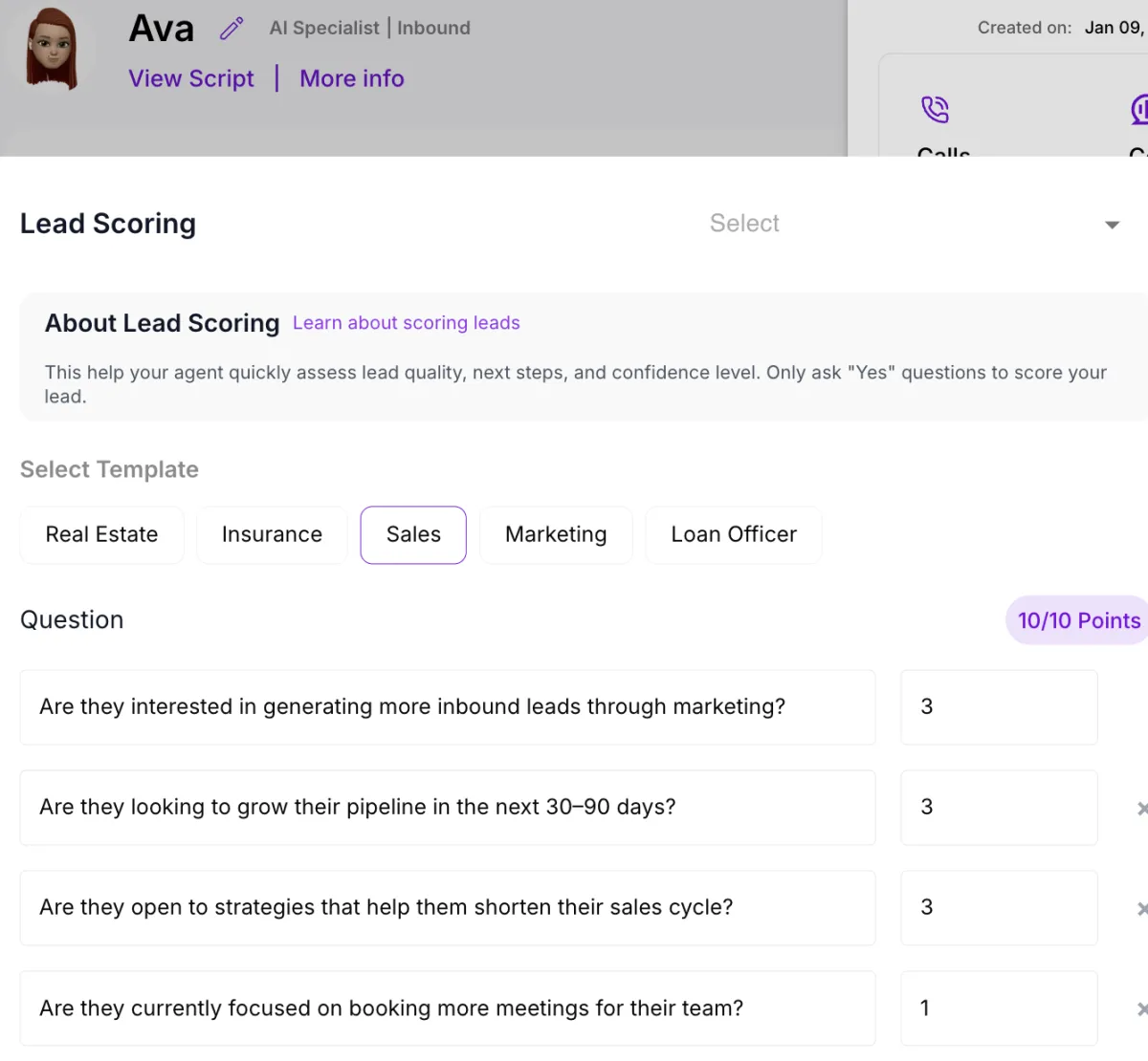 AI CRM dashboard mockup showing messages and activity timeline