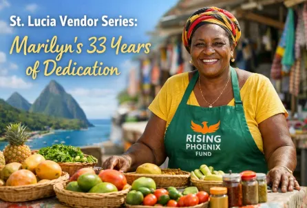 St. Lucia market vendors