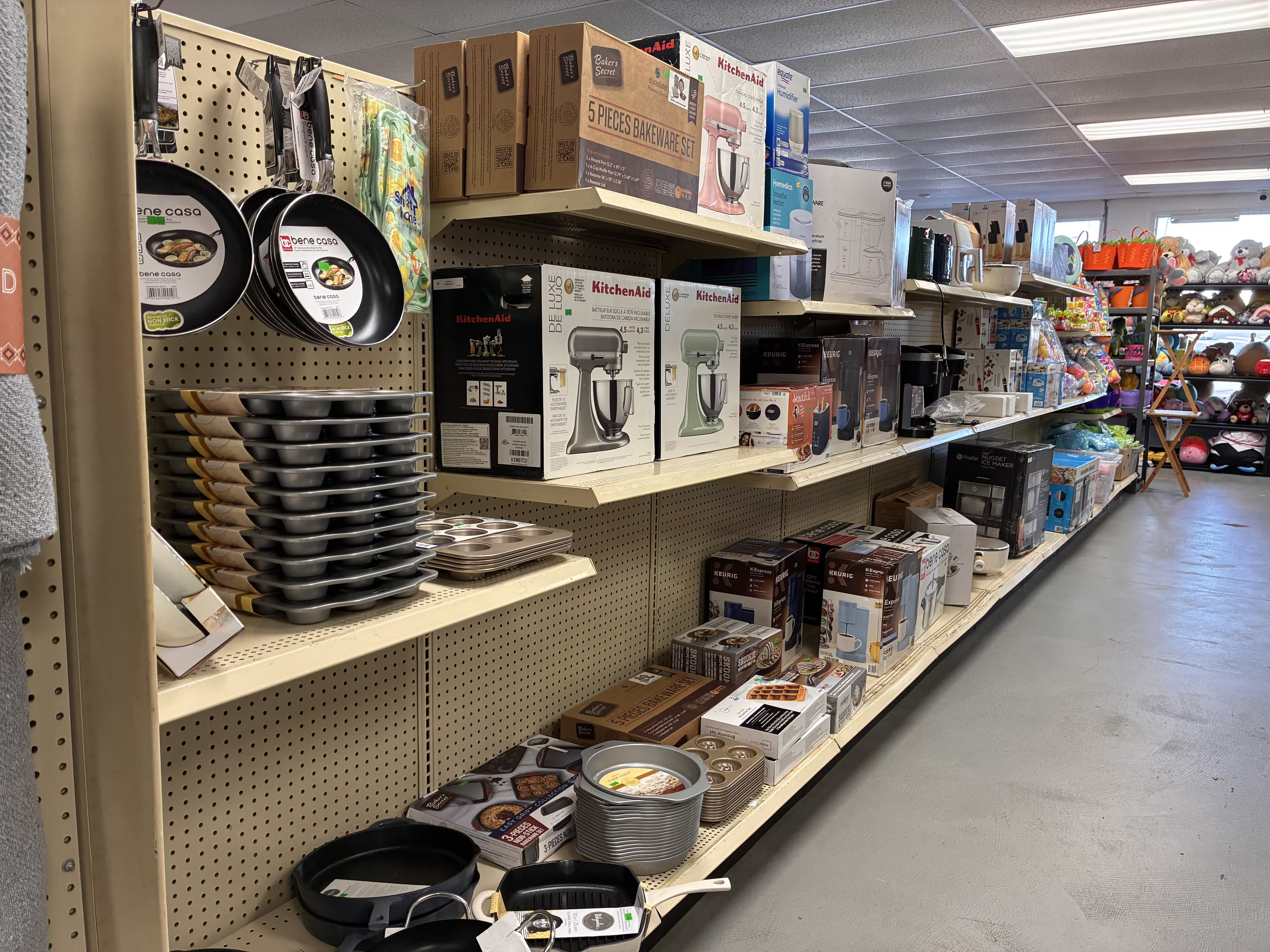 Weekly deals sign inside 441 Liquidation Cornelia GA discount store Clearance sale signage at 441 Liquidation liquidation store in Cornelia Georgia New inventory arrival display at 441 Liquidation Cornelia GA