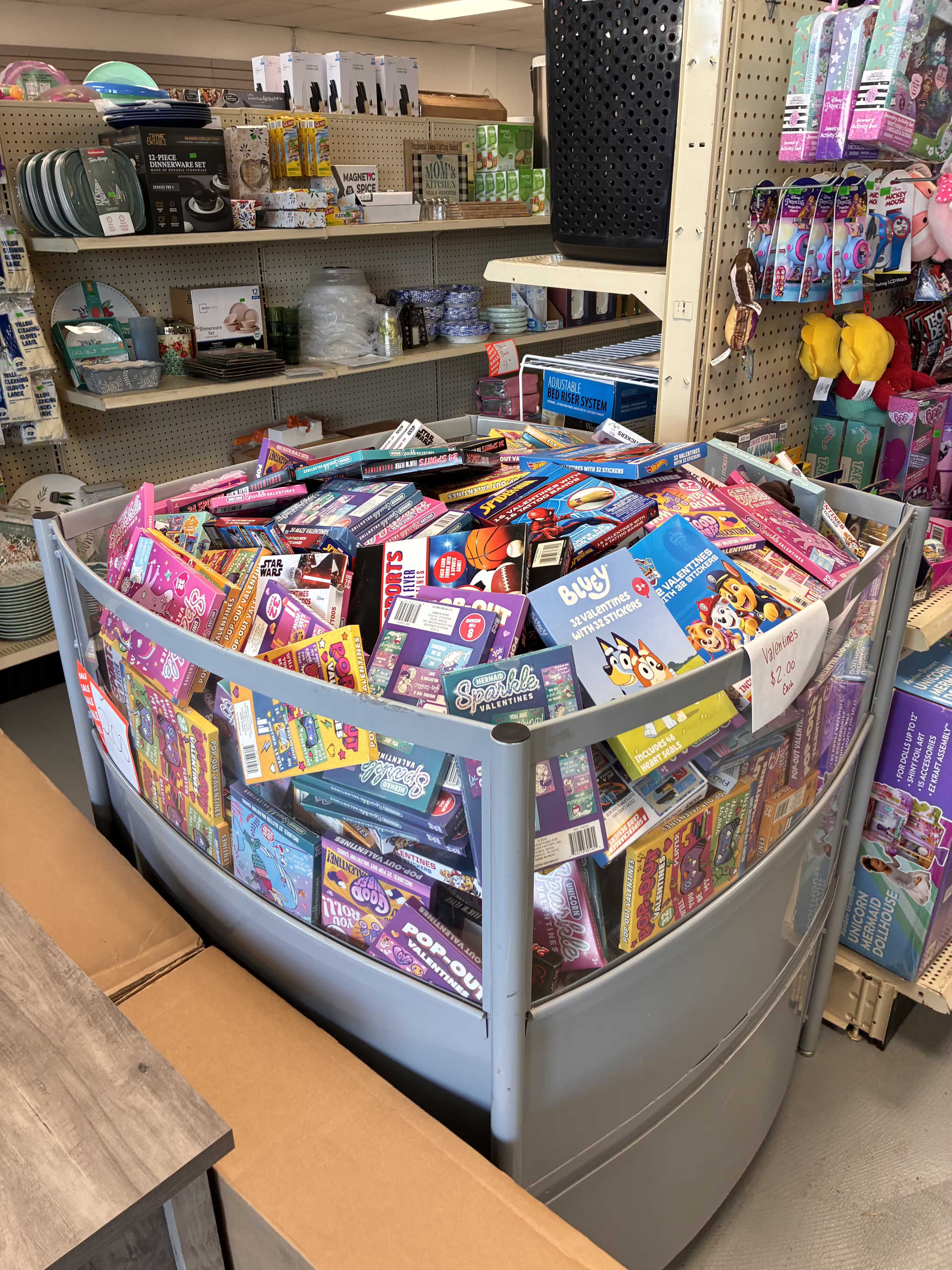 Discount bins at 441 Liquidation Cornelia GA featuring overstock and returned items Liquidation merchandise display at 441 Liquidation in Cornelia Georgia Assorted discounted products inside 441 Liquidation retail store