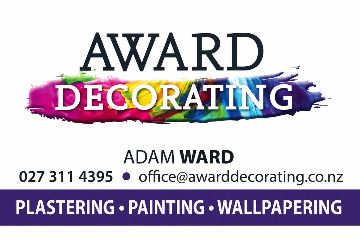 award decorating logo masterton wairarapa painting plastering wallpapering adam ward
