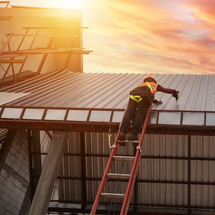 metal roof, commercial roof