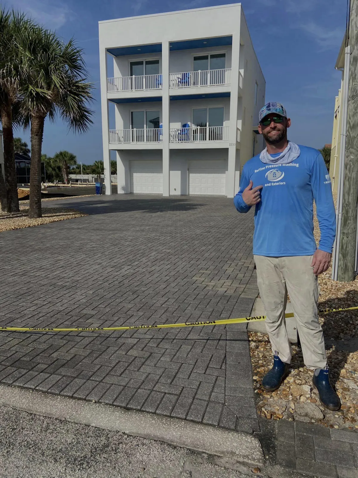 pavers, travertine and concrete sealing n Palm Coast