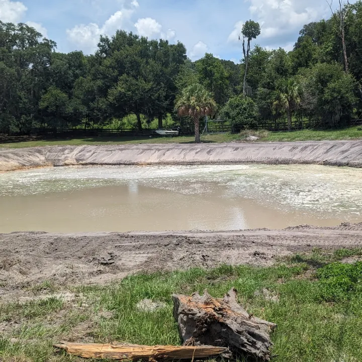 pond digging lake helen