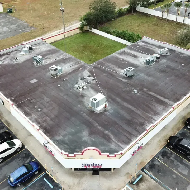Before roof coating