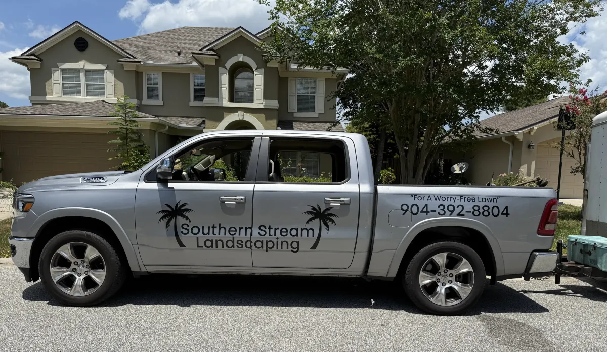 Southern Stream Landscaping Branded work truck