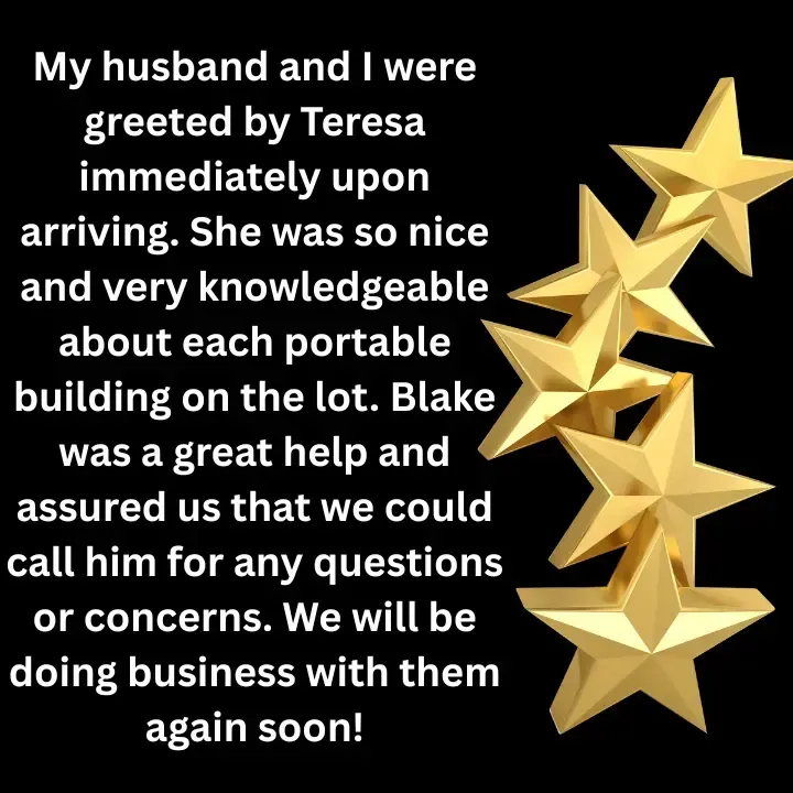 Portable Building Prattville Google Review
