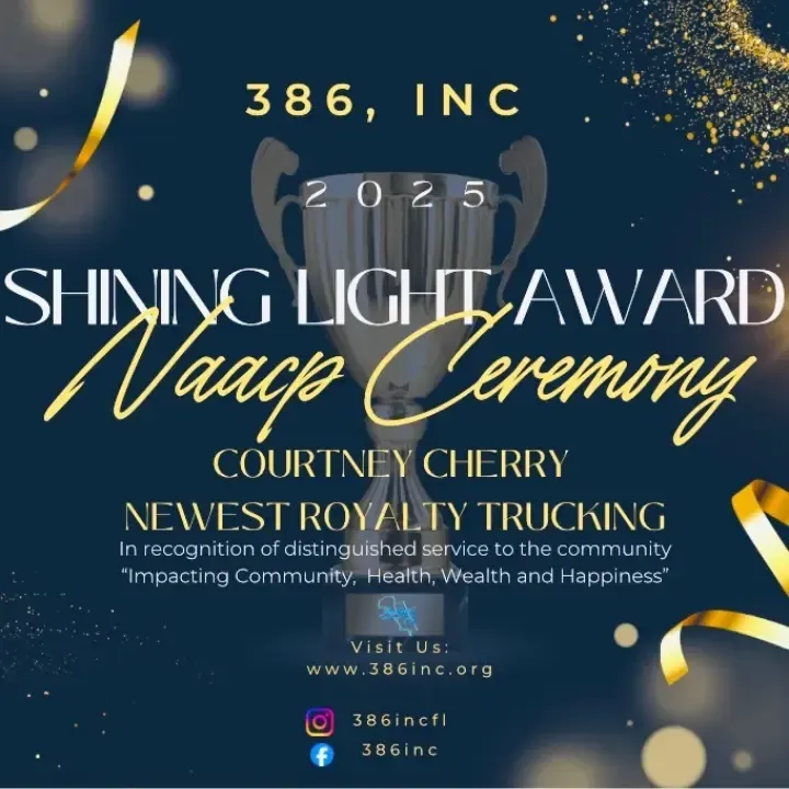 386 INC owner Courtney Cherry receives NAACP Shining Light Award 2025 in Volusia County