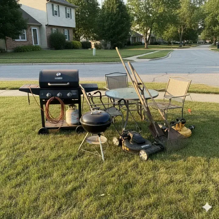 bulk trash being picked pin Falling Waters, WV