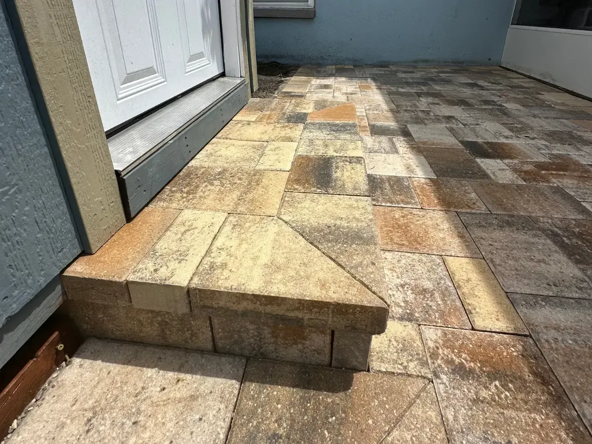 patio paver installation in Lakeland