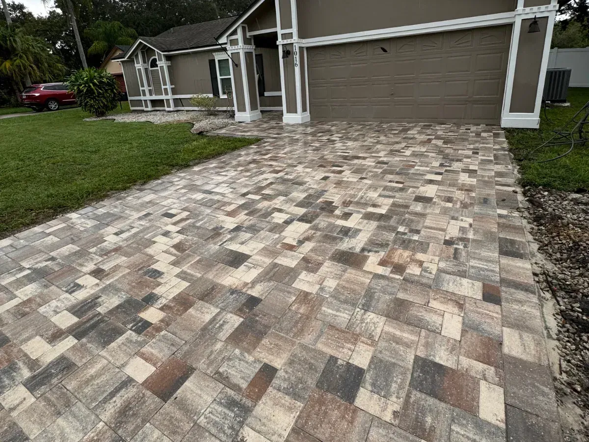 pool patio paver installation in Winter Haven, Florida