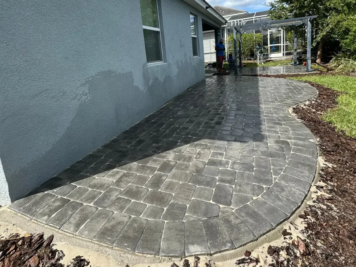 pool patio paver installation in Winter Haven, Florida