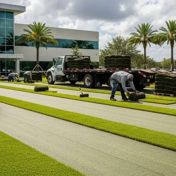 commercial sod service st augustine