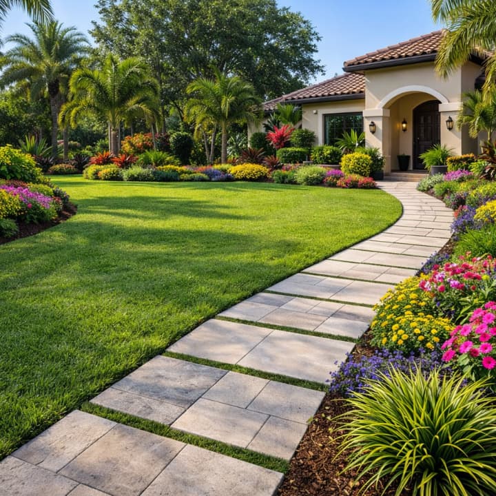 walkway pavers in St Augustine