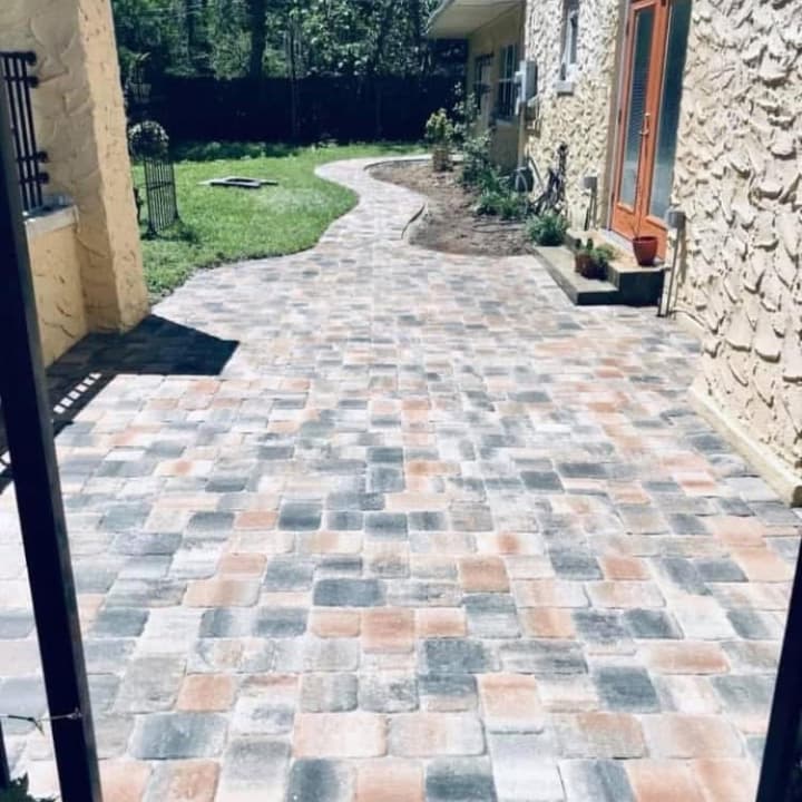 after pavers picture