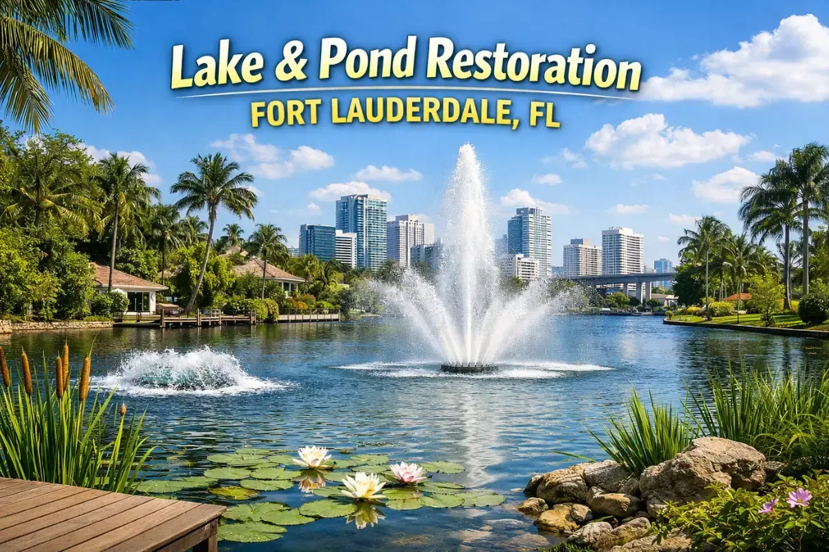 pond fountains Fort Lauderdale, FL