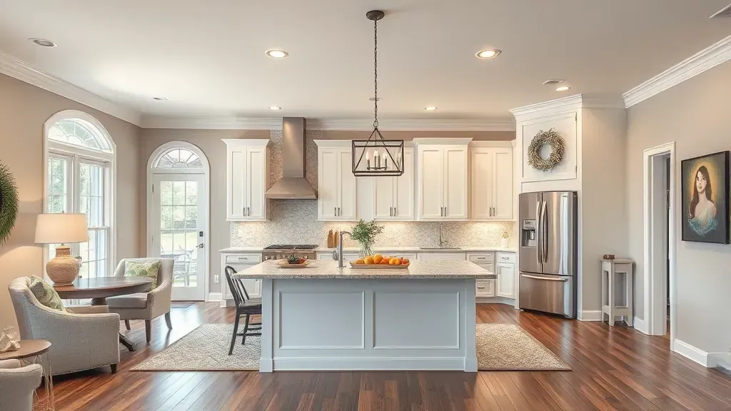 Remodeling in Chaplin, KY showcasing a modern kitchen design and updated fixtures.