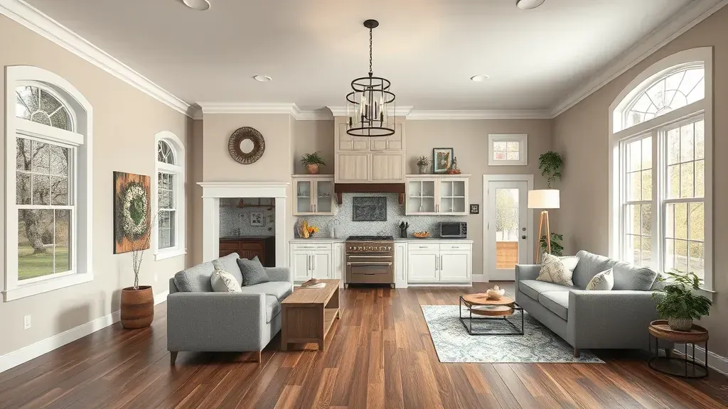 Remodeling in Lebanon, KY showcasing a newly renovated kitchen with modern appliances and bright decor.