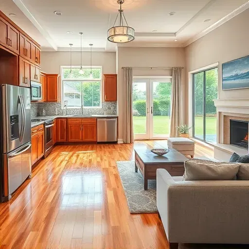 Remodeled interior in Lawrenceburg KY showcasing modern design elements and elegant furnishings.