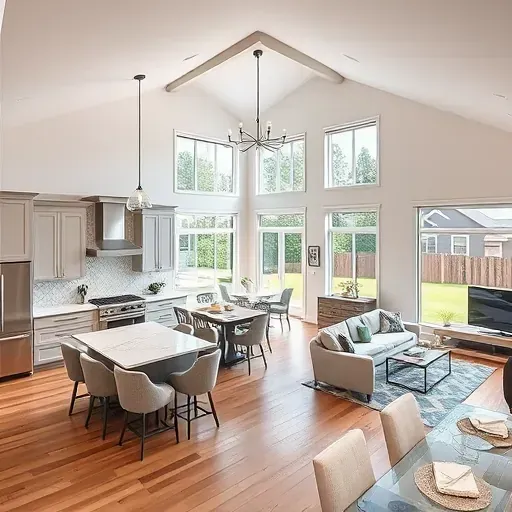 Completed home remodeling in Lawrenceburg KY showcasing modern design elements and a welcoming atmosphere.