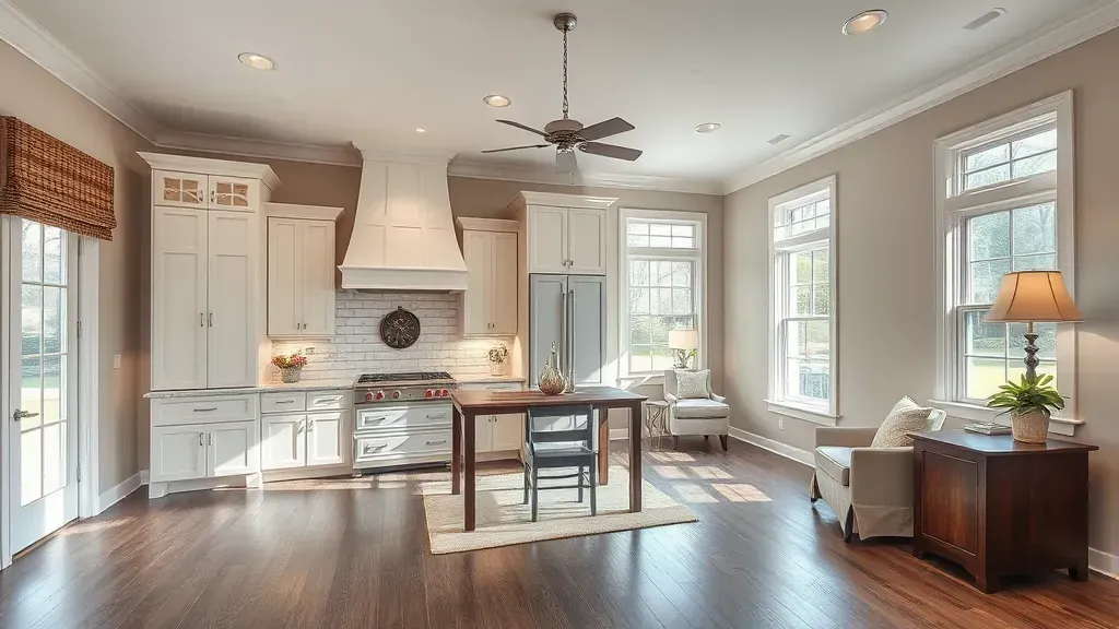 Remodeling in Wilmore, KY showcasing a modern kitchen with updated appliances and stylish finishes.