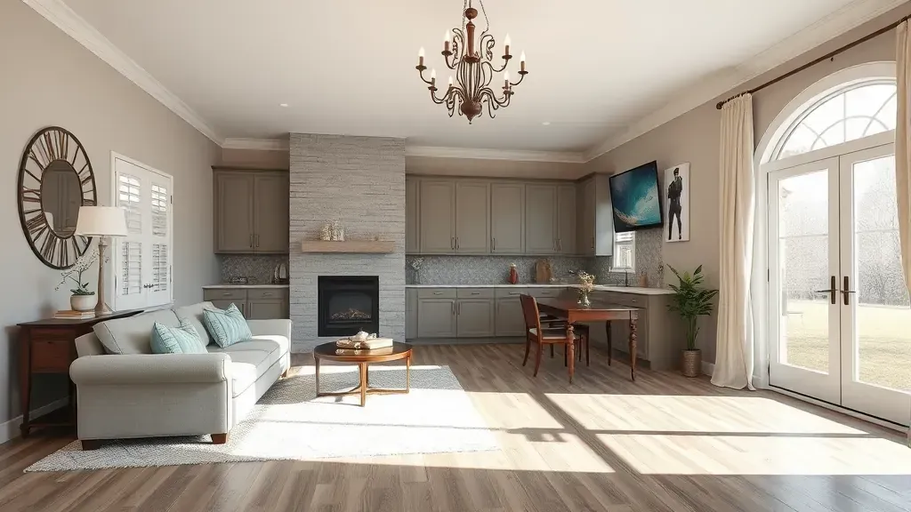 Remodeling in New Castle, KY showcasing a modern kitchen with updated appliances and new cabinetry.