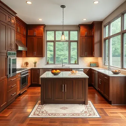 Stunning remodeled kitchen in Hustonville KY with granite countertops, custom cabinetry, and natural light.