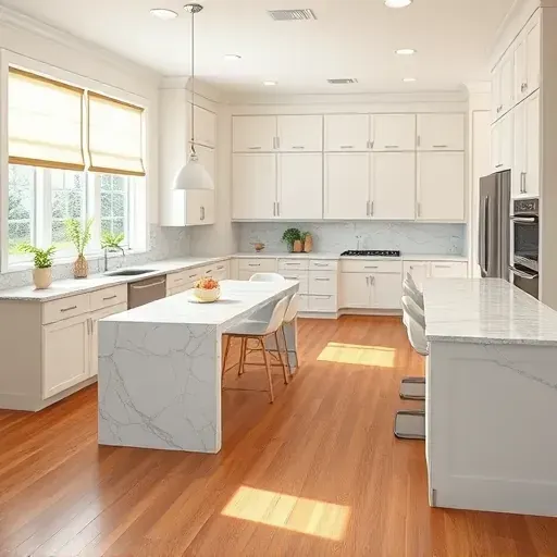 Completed kitchen remodel in Mount Eden KY featuring modern design, custom cabinetry, and polished granite countertops.