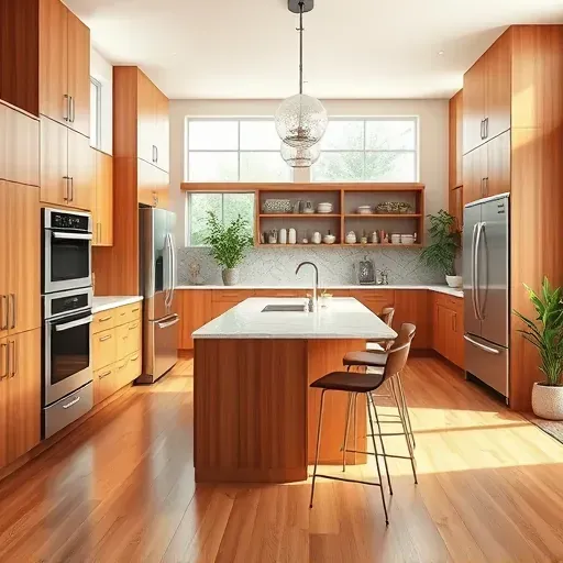 Recently remodeled kitchen in Lebanon KY features modern cabinetry, granite counters, stainless appliances, and elegant design.