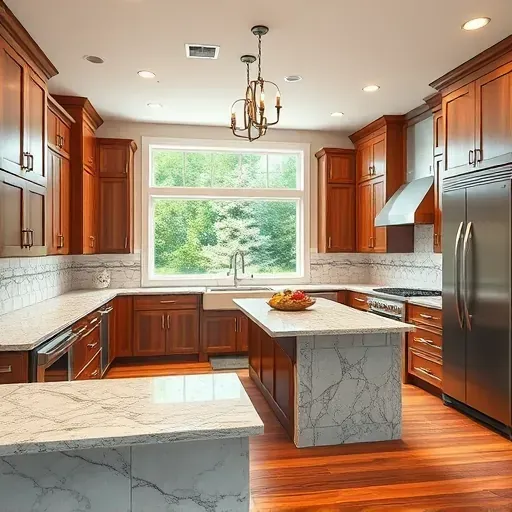 Newly remodeled kitchen in Corinth KY with granite countertops, stainless appliances, custom cabinetry, and bright natural light.