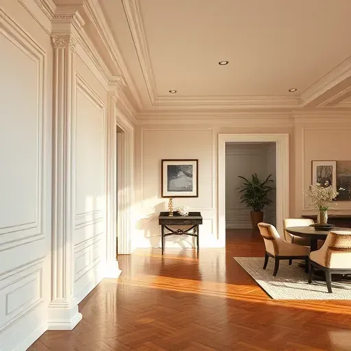 Elegant interior with detailed crown molding baseboards and trim work showcasing craftsmanship in Lawrenceburg KY