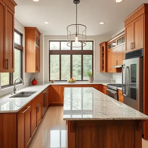 Remodeled Taylorsville KY kitchen with granite countertops modern cabinetry stainless steel appliances and natural light