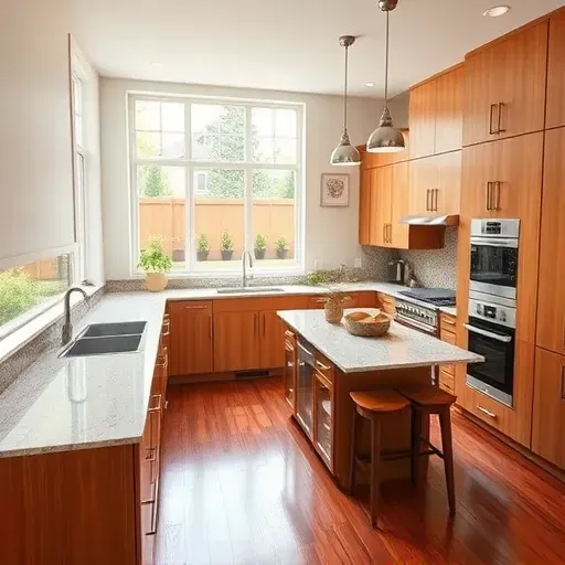 Beautifully remodeled Chaplin KY kitchen with modern cabinetry, stainless steel appliances, granite countertops, and natural light.