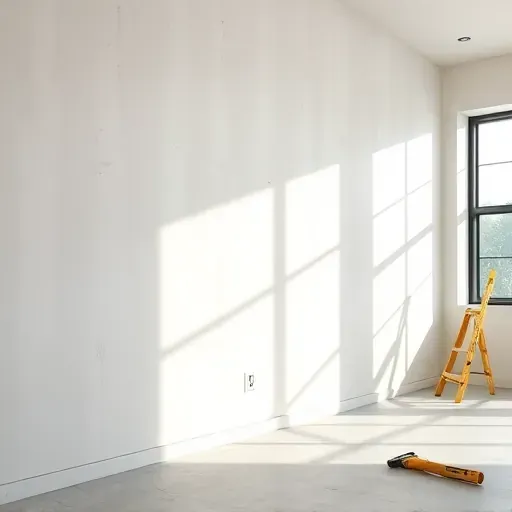 Close-up of a smooth, seamless drywall wall with detailed joint finishing in a bright, modern interior in Lawrenceburg KY