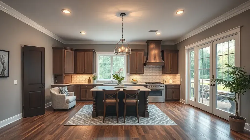 Remodeling in Taylorsville, KY showcasing modern kitchen design and upgraded appliances.