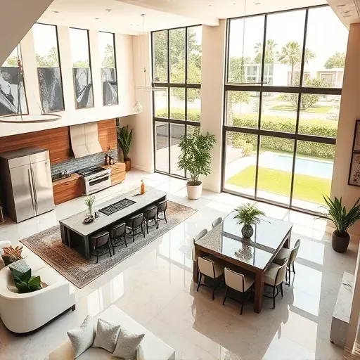 Spacious, elegantly designed living area in a whole-home remodel featuring modern furnishings and natural light.