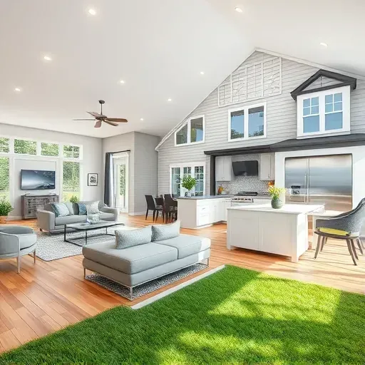 Completed home remodeling project in Lawrenceburg KY showcasing modern design and stylish interior elements.