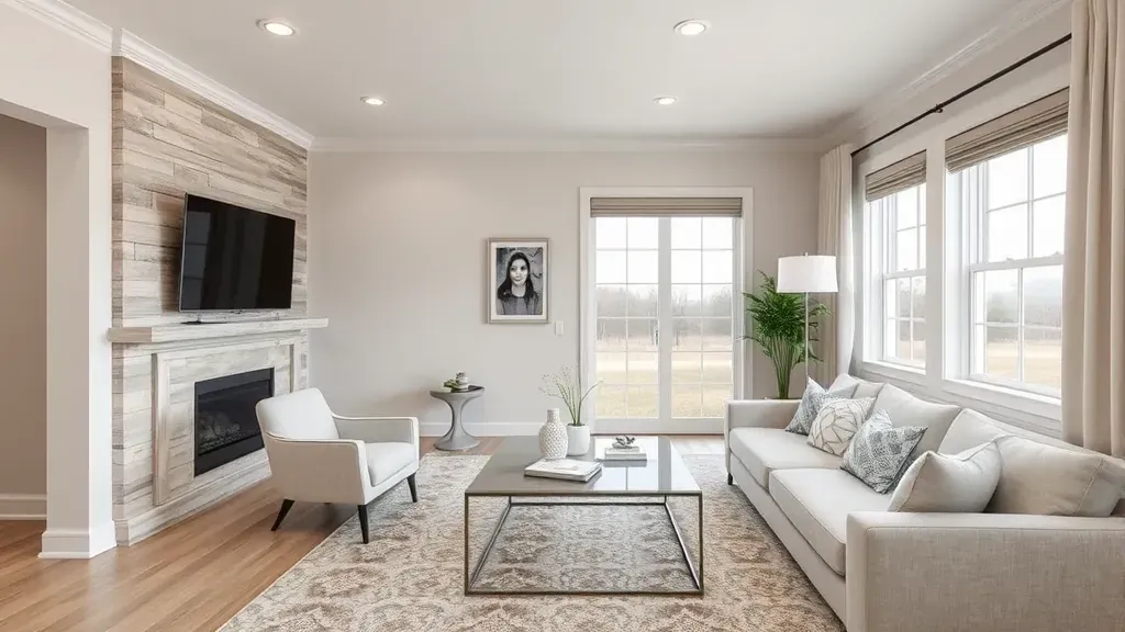 Virtual consultation setup for remodeling in a professional space in Lawrenceburg, KY with design plans and tools.