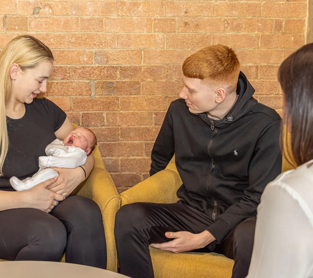 Midwife on a phone call