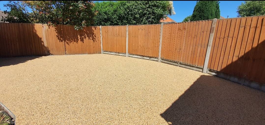 Custom coloured patio installation in Bournemouth