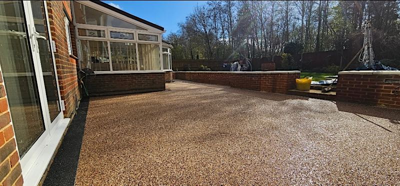 Bespoke resin driveway installation by Elite Resin Surfacing in Talbot Woods, Bournemouth