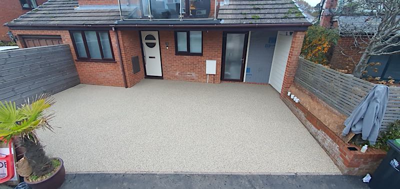 Bespoke resin driveway installation by Elite Resin Surfacing in Winton, Bournemouth