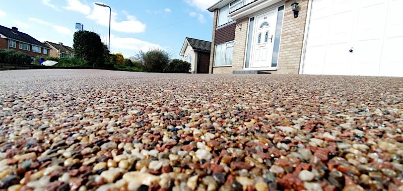 Bespoke resin driveway installation by Elite Resin Surfacing in Poole, Dorset